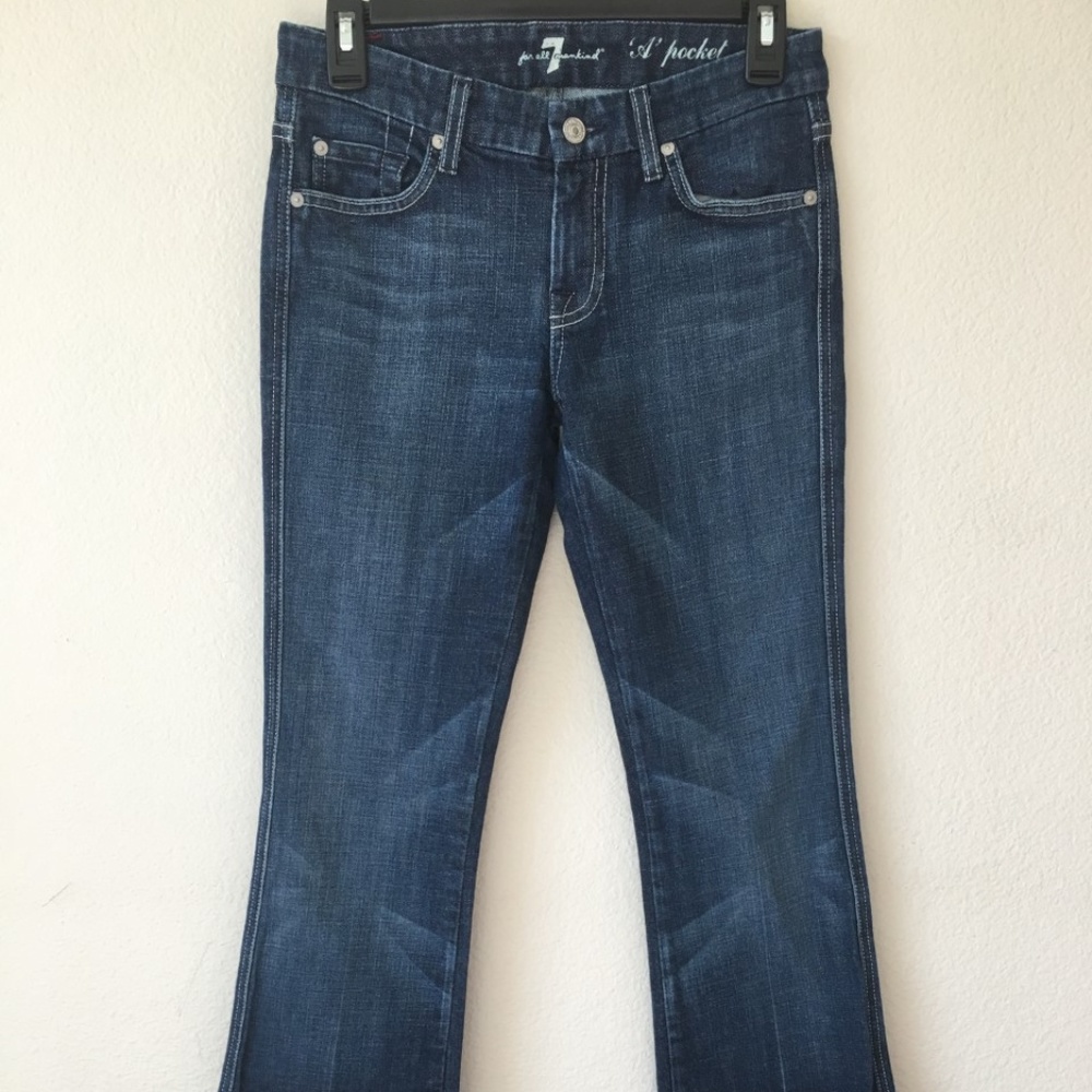 7 For All Mankind Women's "A" Pocket Flared Denim